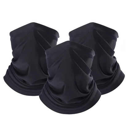 3-Pack: Headband, Bandanas, Scarf, Neck Warmer, Head Wrap, Multi Functional Gaiter