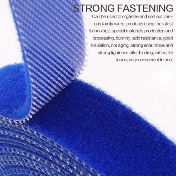3-Pack: Hook and Loop Fastening Tape for Cable Ties