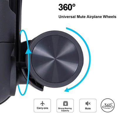 3-Pack: Lightweight Suitcases with TSA Lock