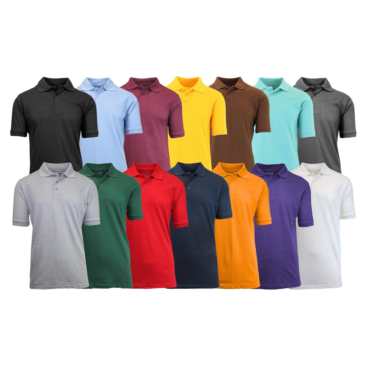 3-Pack: Men's Assorted S/S Pique Polo