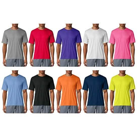 3-Pack Men's Cool Dri-Fit Moisture-Wicking Short Sleeve T-Shirt