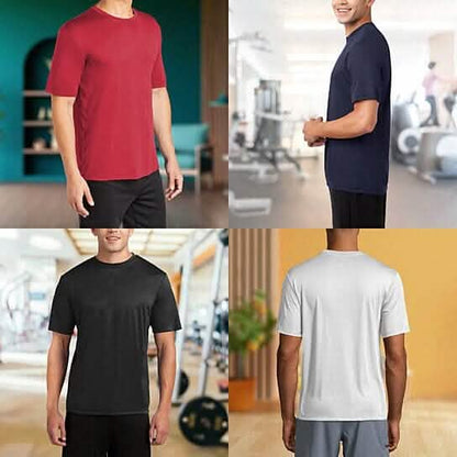 3-Pack Men's Cool Dri-Fit Moisture-Wicking Short Sleeve T-Shirt