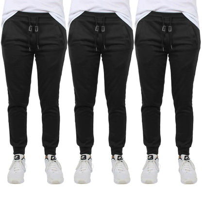 3-Pack: Men's French Terry Slim-Fit Jogger