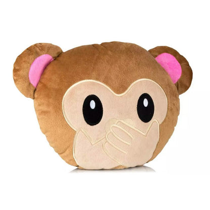 3-Pack: Monkey Emoji Pillows