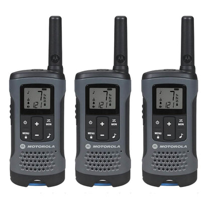 3-Pack: Motorola Solutions, Portable FRS, T200TP Talkabout Two-Way Radios (Refurbished)