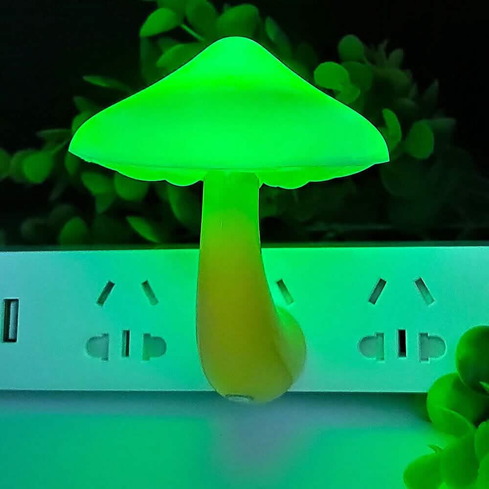 3-Pack: Mushroom Night Light with Dusk to Dawn Sensor