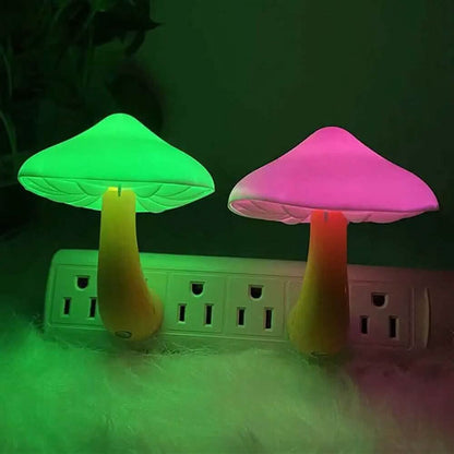 3-Pack: Mushroom Night Light with Dusk to Dawn Sensor