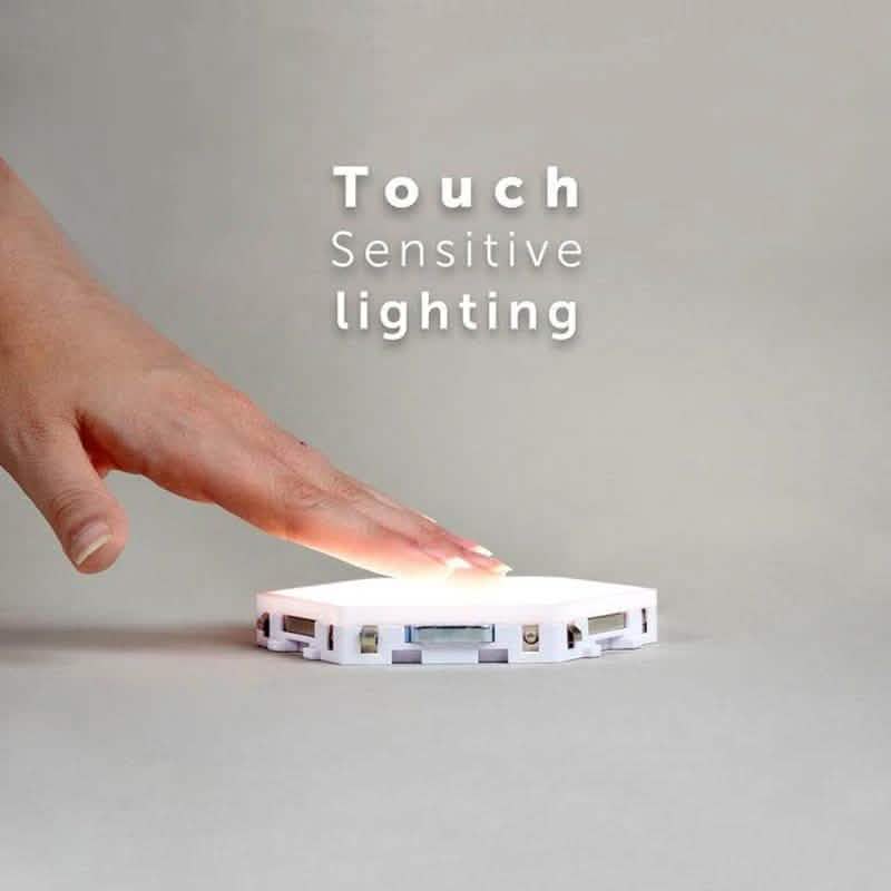 3-Pack: New Modular and Hexagonal Touch Sensitive LED Lamp