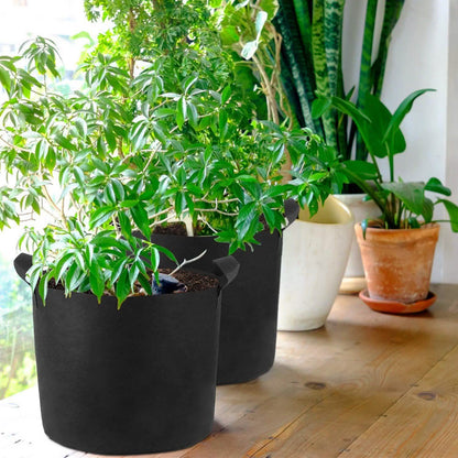 3-Pack: Planter Bags Breathable Planting Fabric Pots with Harvest Window