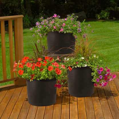 3-Pack: Planter Bags Breathable Planting Fabric Pots with Harvest Window