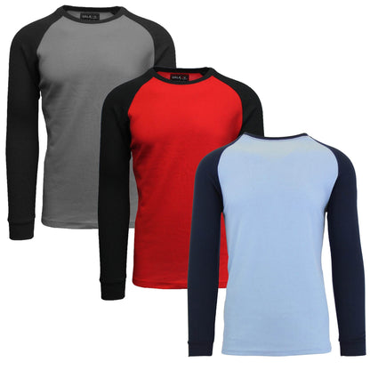 3-Pack: Raglan Sleeve Thermal Shirt
