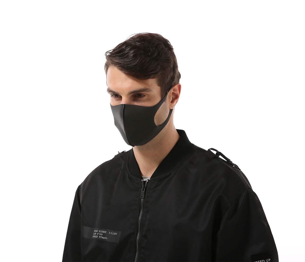 3-Pack: Reusable Black Face Mask