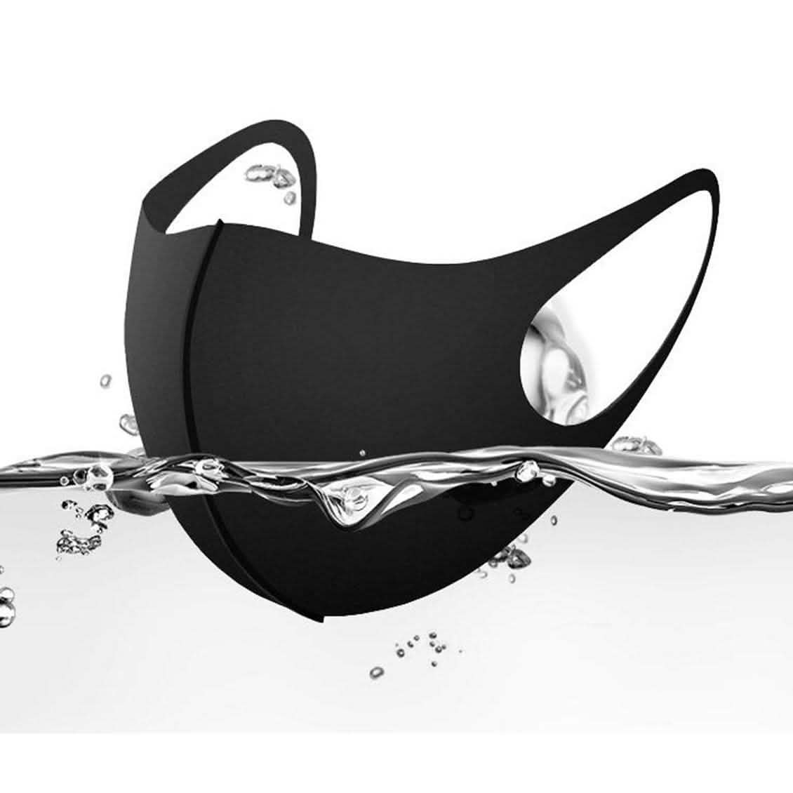 3-Pack: Reusable Black Face Mask