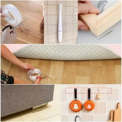3-Pack: Reusable & Washable Nano Double-Sided Tape