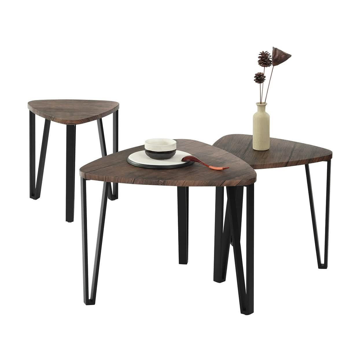 3-Pack: Stacking Side Table Set