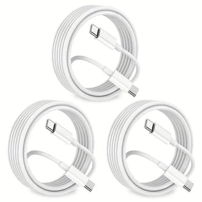 3-Pack: USB-C Fast Charging Cables
