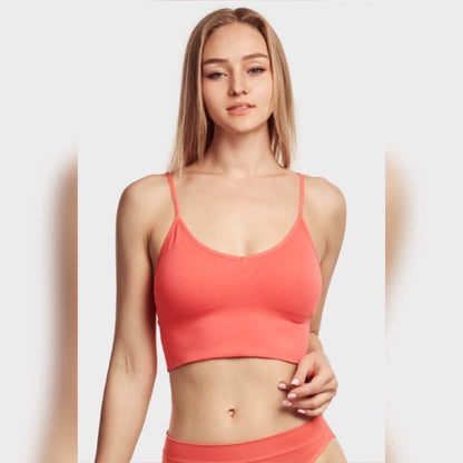 3-Pack: Women's Breathable Seamless Spaghetti Strap Sports Bra