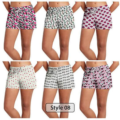 3-Pack: Women's Comfy Lounge Bottom Pajama Shorts with Drawstring