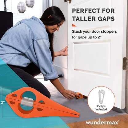 3-Pack: Wundermax Rubber Security Door Stoppers