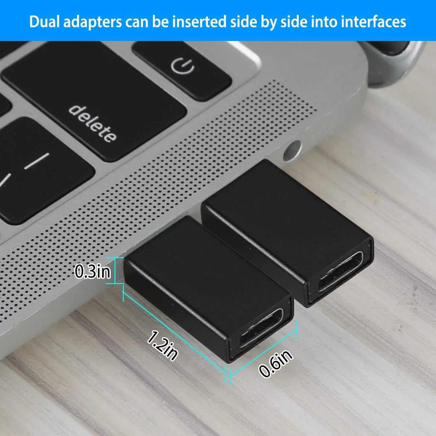 3-Packs: USB Type-C Male to USB A 3.0 OTG Male Port Converter