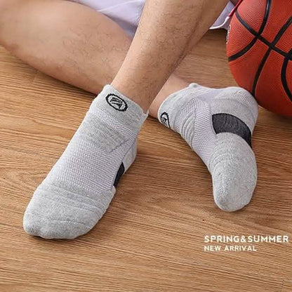 3-Pair: Men's Thick Towel Bottom Breathable Sweat-absorbent Outdoor Sports Running Socks Elite Basketball Sports Socks