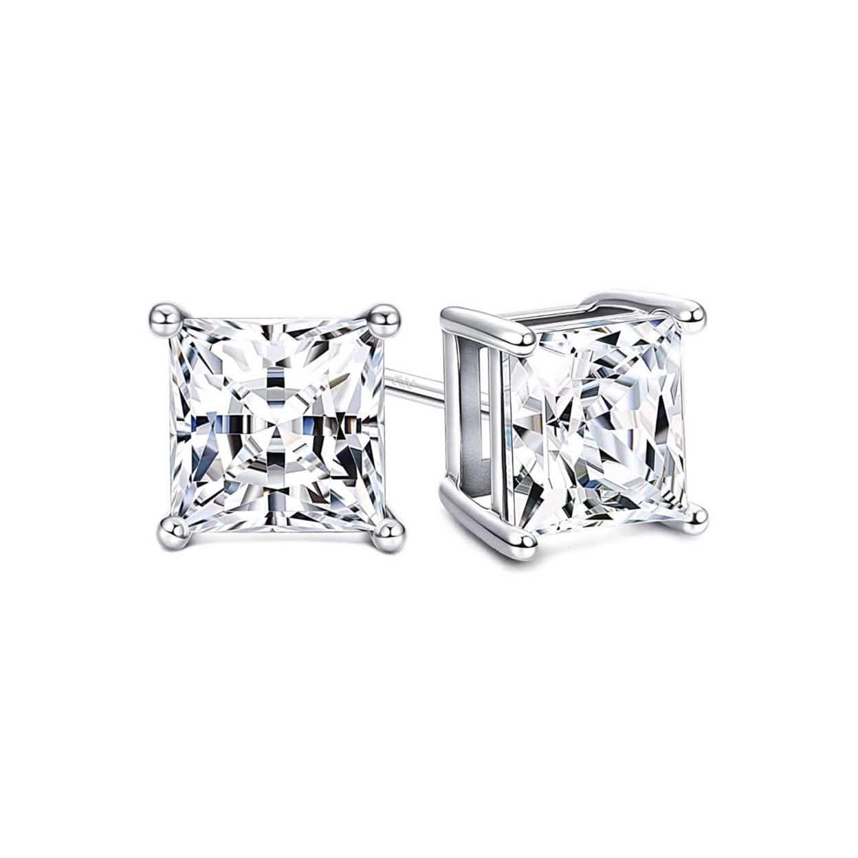 3-Pair Set: Sterling Silver Swarovski Elements Crystal Studs