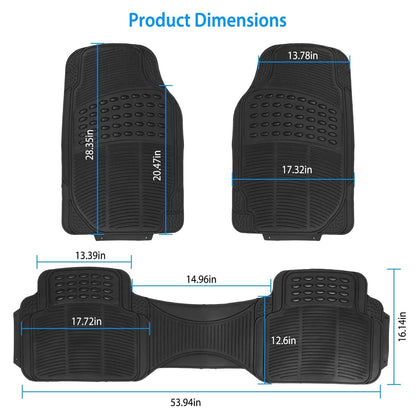 3-Piece: Automotive Floor Mats Set