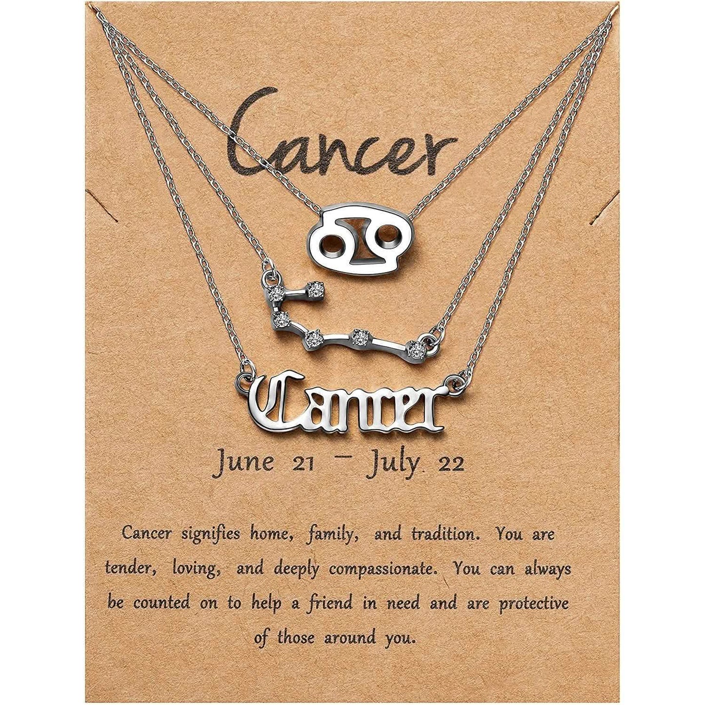 3-Piece: Constellation Zodiac Layer Necklaces
