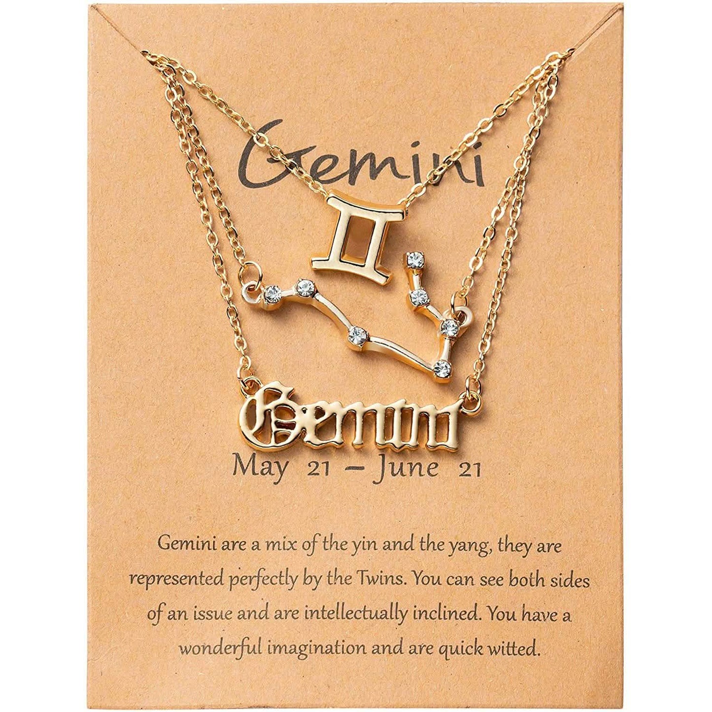 3-Piece: Constellation Zodiac Layer Necklaces