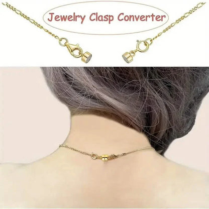 3-Piece: Magnetic Lobster Clasp Necklace Converter with Strong Magnetic Closure