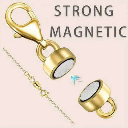 3-Piece: Magnetic Lobster Clasp Necklace Converter with Strong Magnetic Closure
