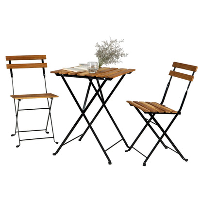 3-Piece: Patio Dining Table Chairs Set
