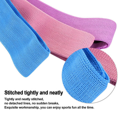 3-Piece: Resistance Loop Bands Hip Legs Training Set
