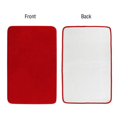 3-Piece Set: Bathroom Rug Set Plush Velvet Bath Carpet