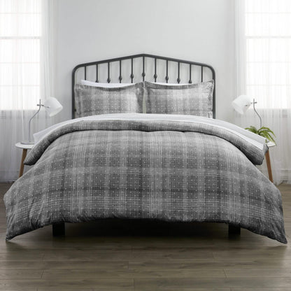 3-Piece Set: Polkadot Patterned Duvet Cover