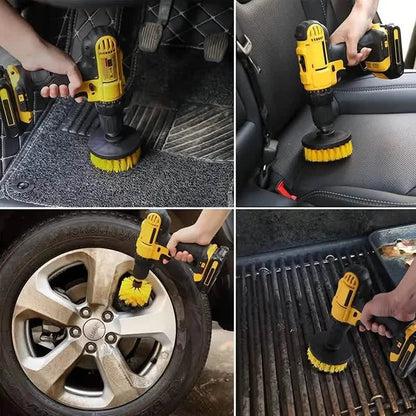 3-Piece Set: Power Scrubber Wash Cleaning Brushes Tool Kit