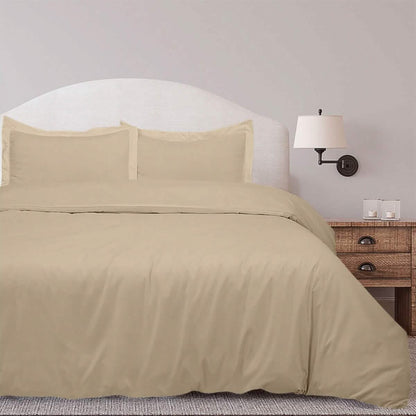 3-Piece Set: Royal Linens Double Brushed Full Duvet Covers With Zipper Closure