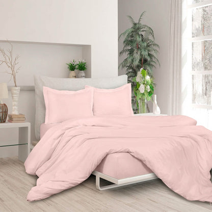 3-Piece Set: Royale Double Brushed Duvet Covers Set With Button Closure & Corner Ties
