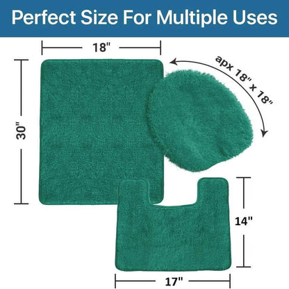 3-Piece Set: Simple Elegance by Ben&Jonah Bath Rug