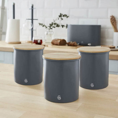 3-Piece Set: Swan Nordic Canisters