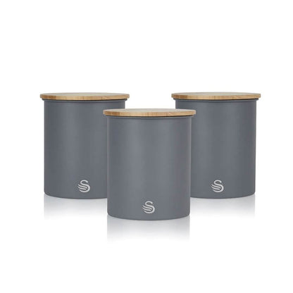 3-Piece Set: Swan Nordic Canisters