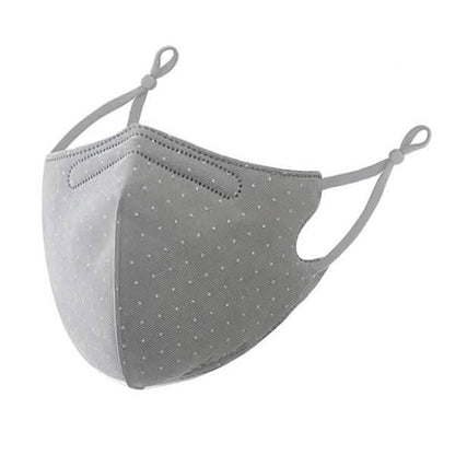 3-Piece: Solid Color Polka Dot Print Adjustable Face Mask