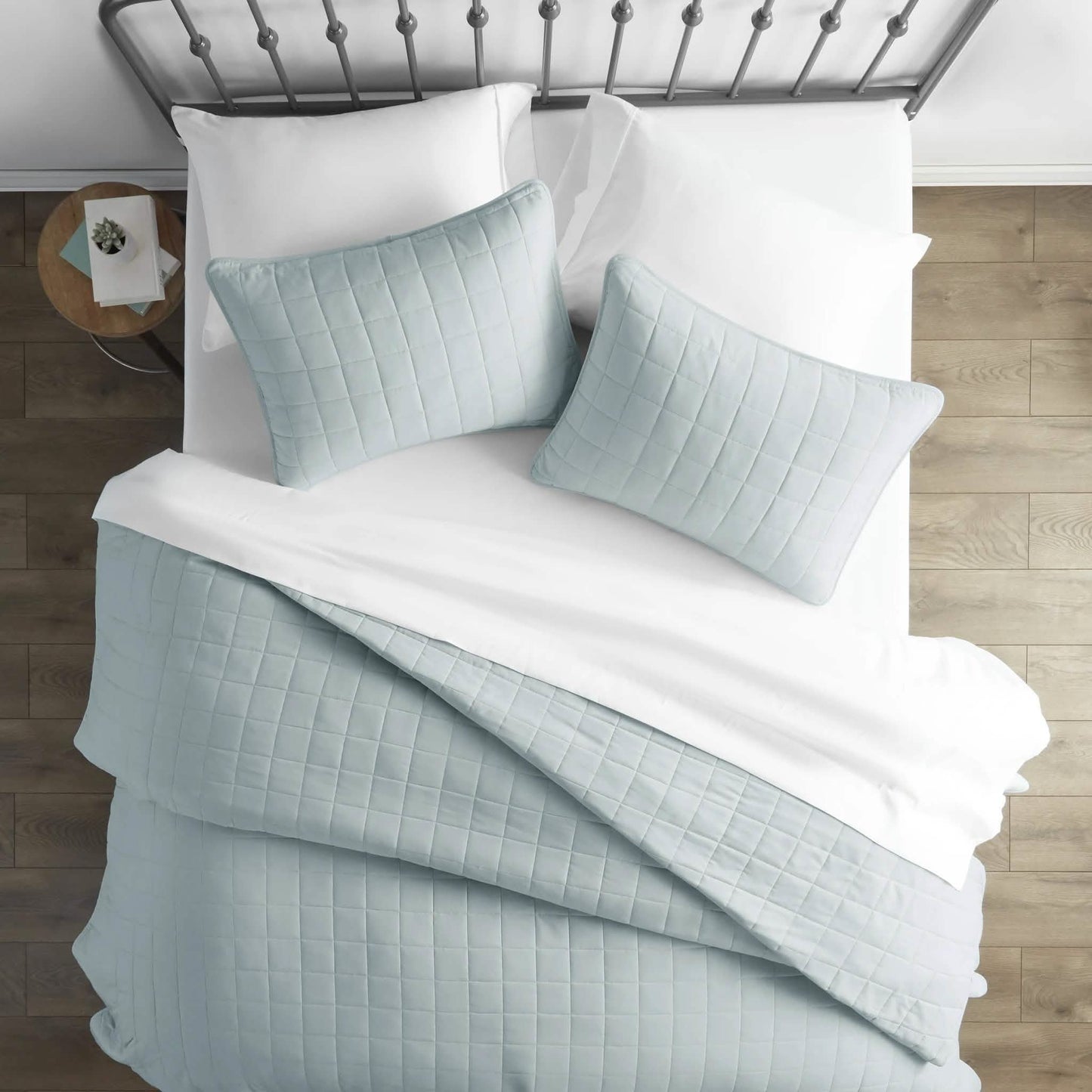3-Piece: Square Quilted Coverlet Set