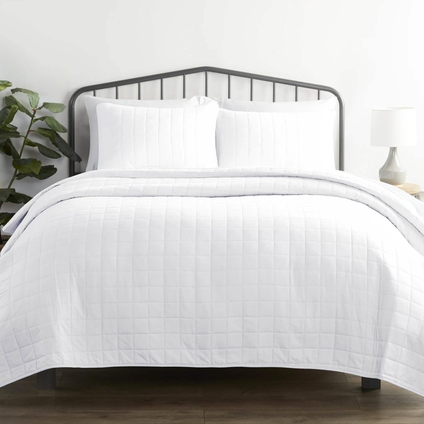 3-Piece: Square Quilted Coverlet Set