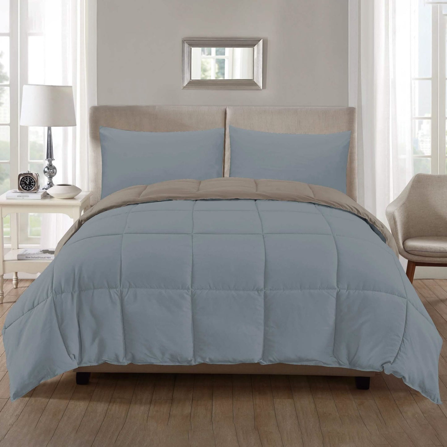 3-Piece: Ultra Soft Premium Down Alternative Reversible Comforter All Season