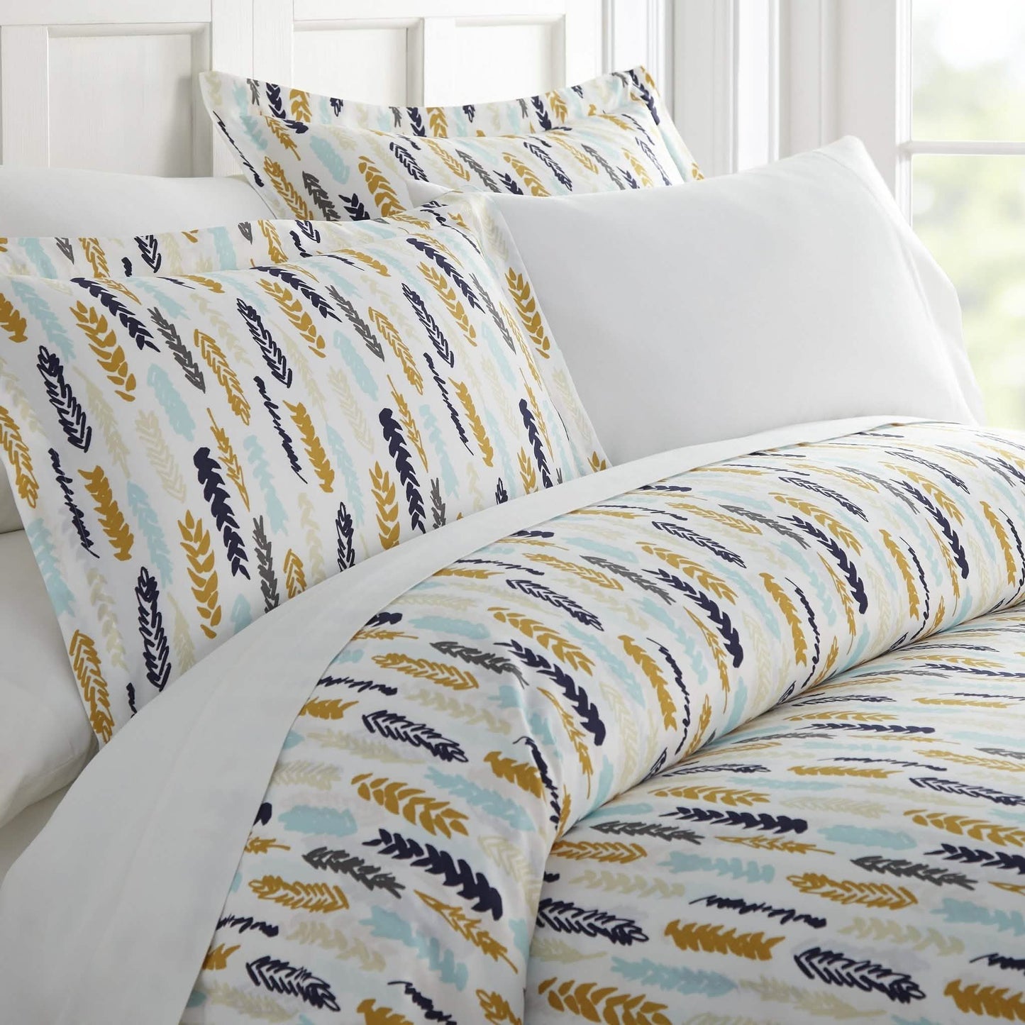3-Piece: Wings Patterned Duvet Cover Set