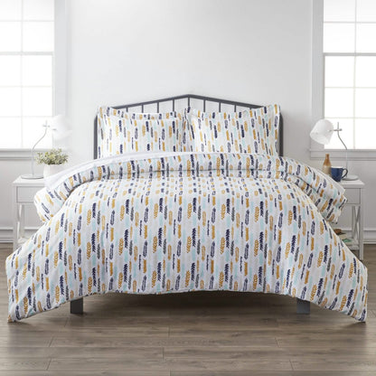 3-Piece: Wings Patterned Duvet Cover Set