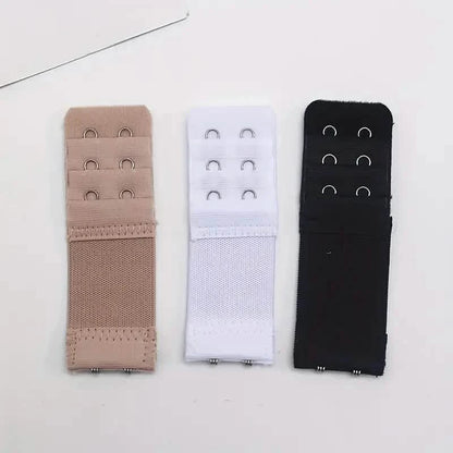 3-Pieces: Adjustable 2-Hook Bra Strap Extenders