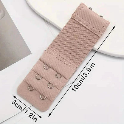 3-Pieces: Adjustable 2-Hook Bra Strap Extenders