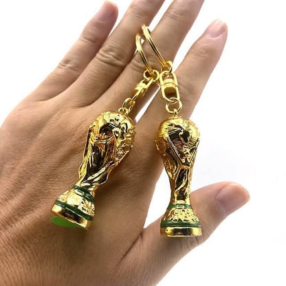 3-Pieces: Keychain Small Pendant Mascot Emblem 2022 Qatar World Cup